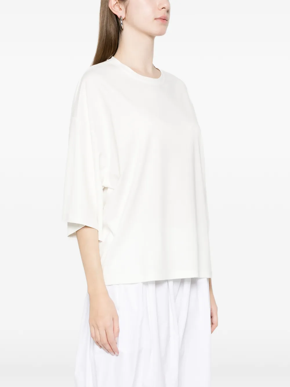  Imperial Camiseta Con Cuello Redondo - Blanco 