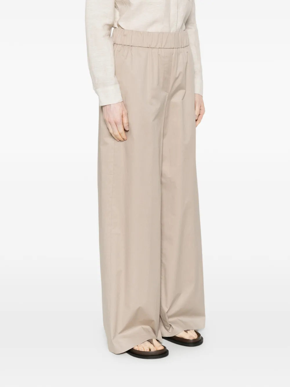  Peserico Elasticated-waistband Trousers - Neutrals 