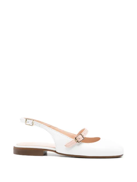 Eli1957   ballerinaer i ruskind med spænderem