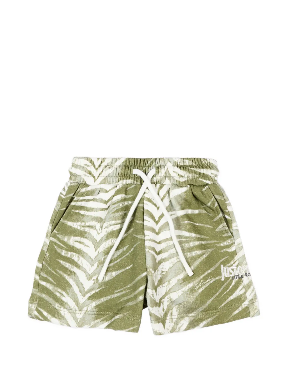 Just Cavalli Kids zebra-print shorts - Verde