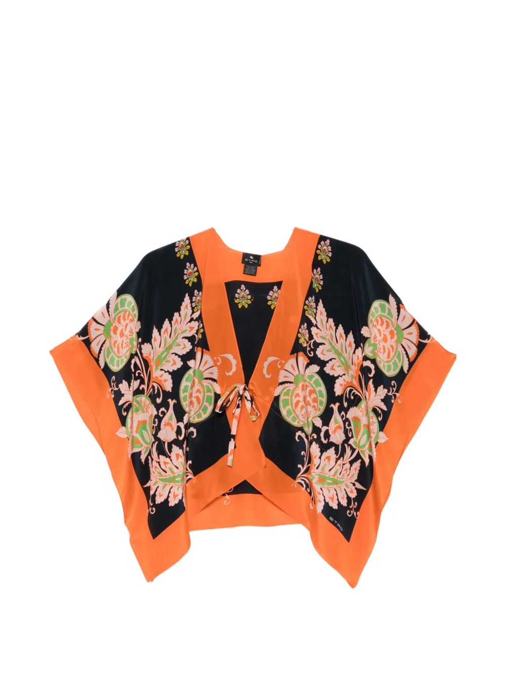ETRO floral-pattern blouse - Orange