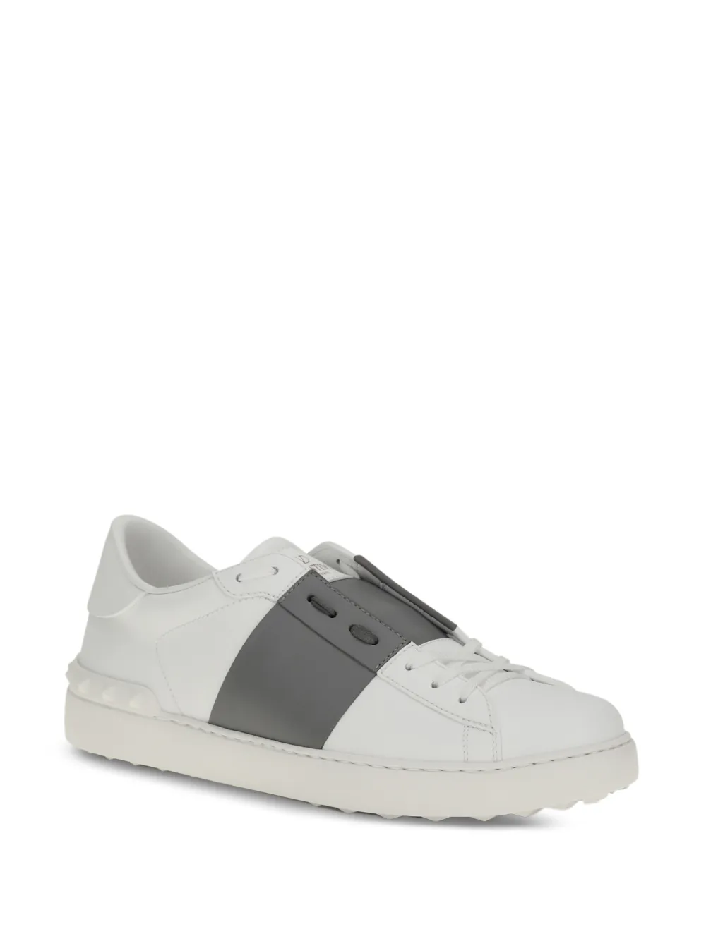 Valentino Garavani Leren sneakers met studs Wit