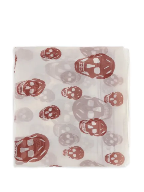 Alexander McQueen skull-print silk scarf