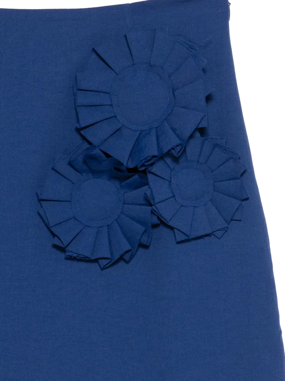  Baum Und Pferdgarten Siena Floral-appliqué Mini Skirt - Blue 