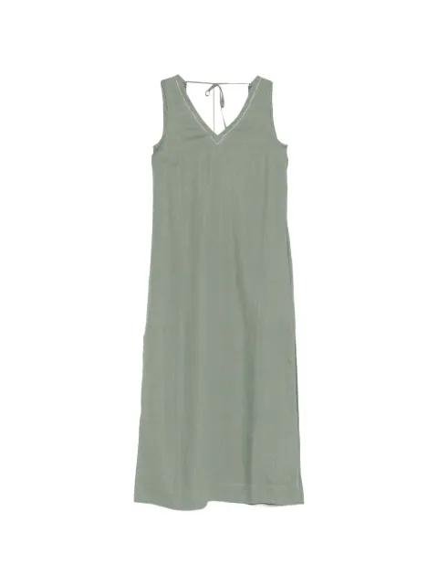 Peserico V-neck sleeveless midi dress
