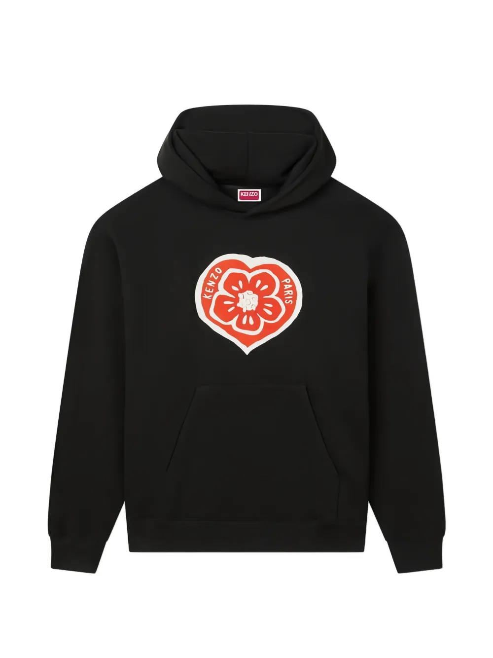Kenzo Boke Heart embroidered hoodie - Nero