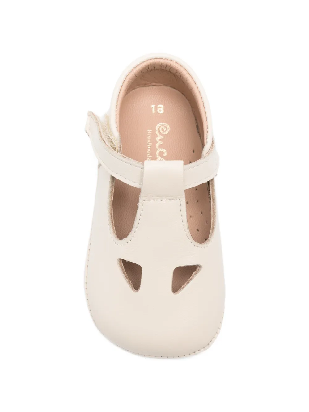 Eli1957 Babyschoenen met T-bandje Beige