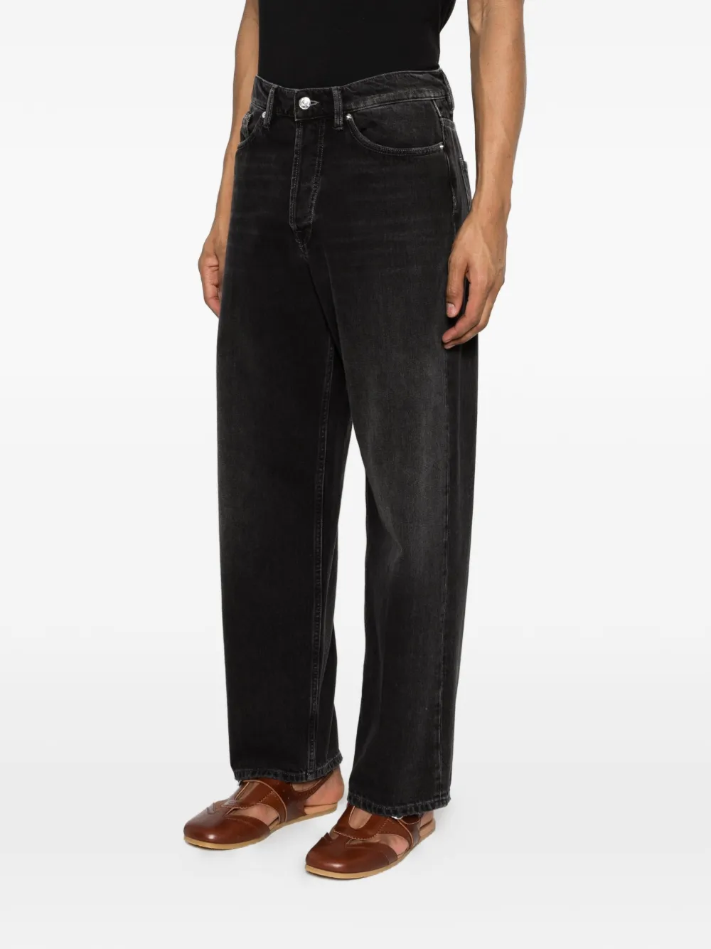 Nine In The Morning Icaro jeans met toelopende pijpen Zwart