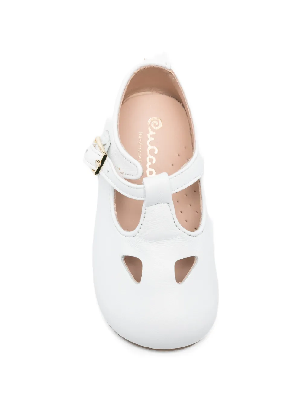 Eli1957 Mocassins met gespdetail Wit