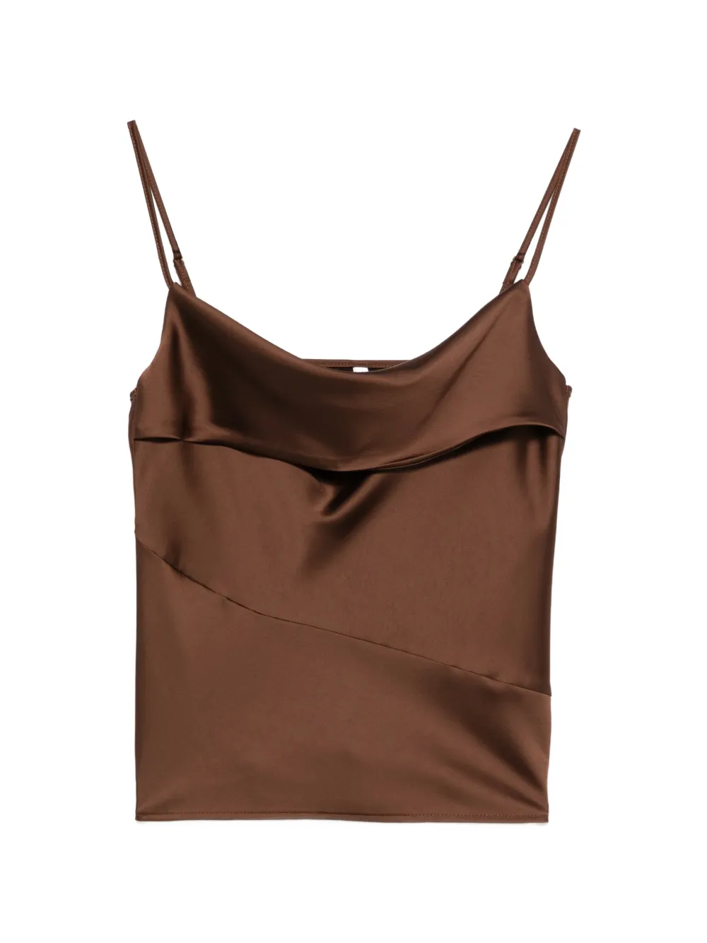 IMPERIAL draped blouse - Marrone