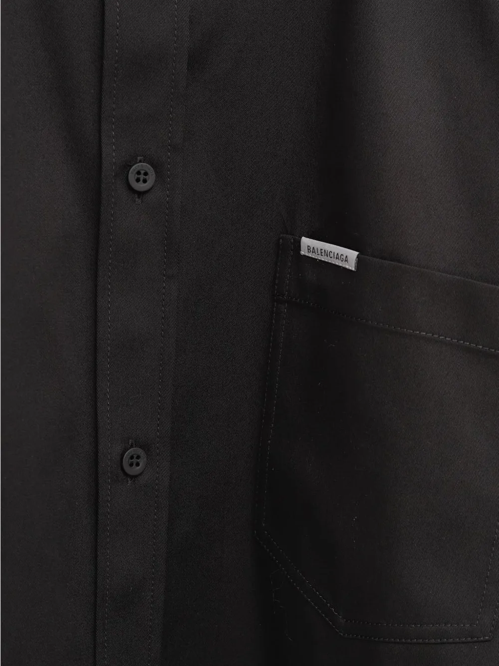 Balenciaga Overhemd met korte mouwen en logo Zwart