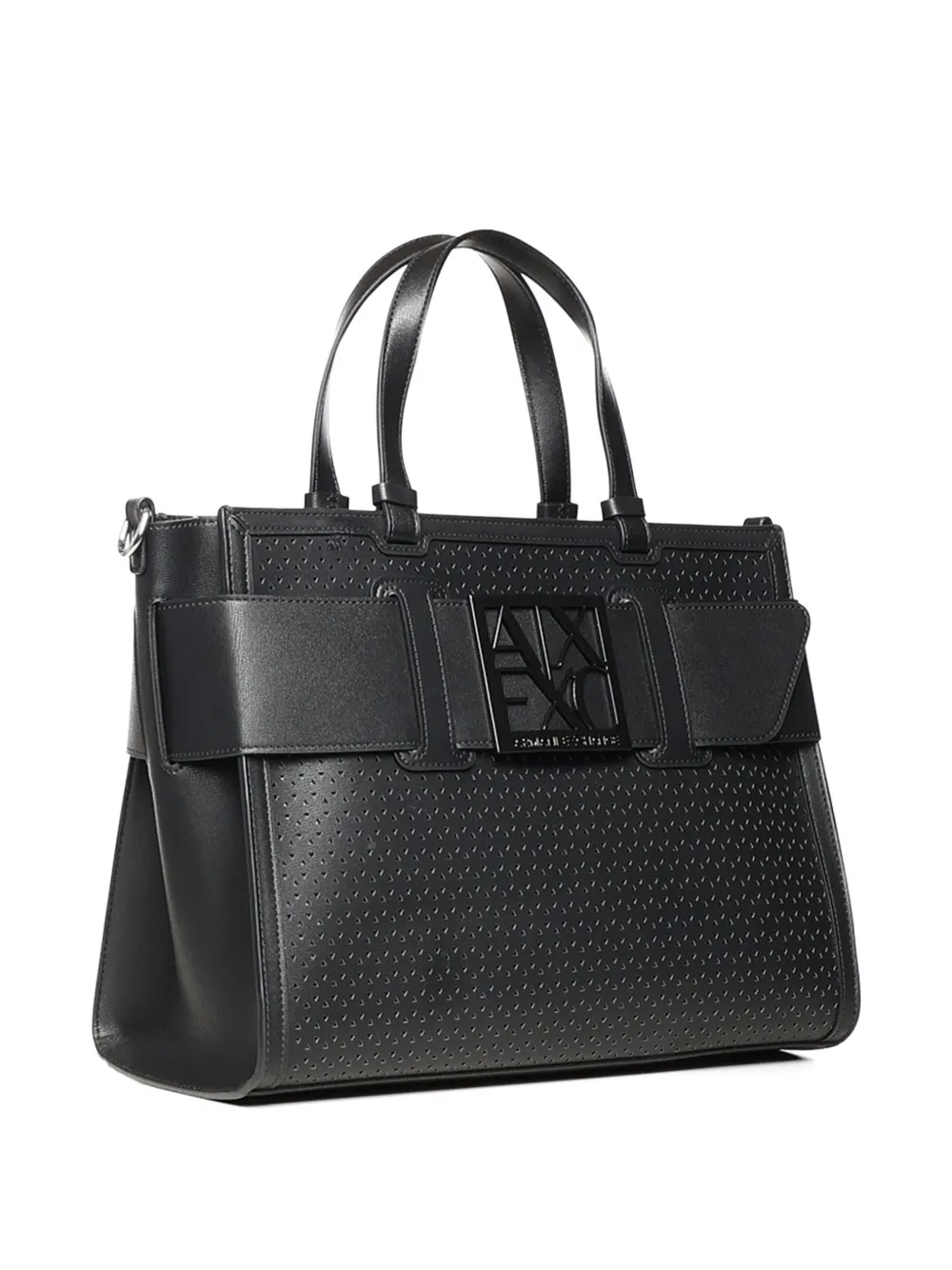 Armani Exchange Schoudertas met logoplakkaat Zwart