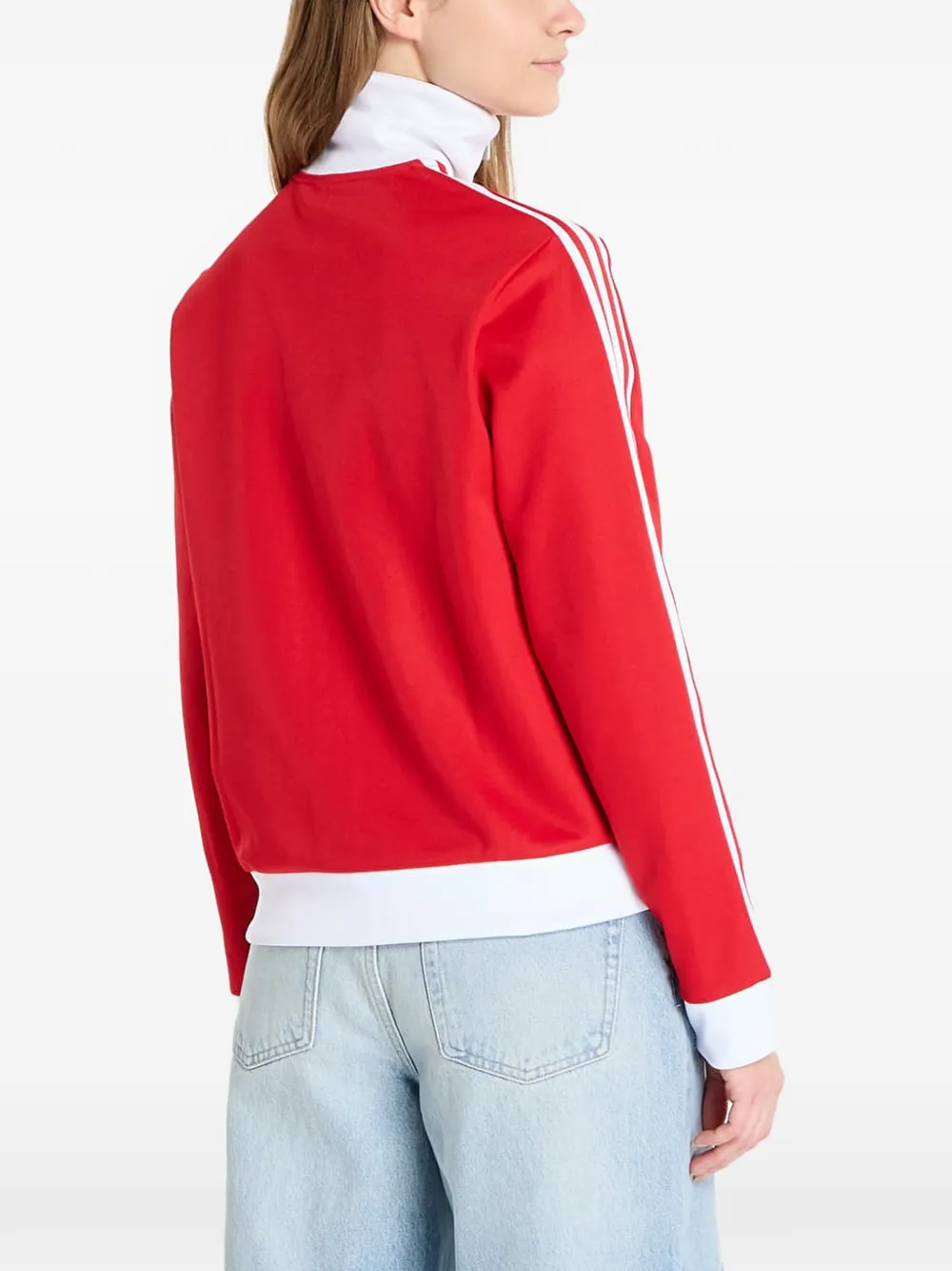 adidas Classic sweater met rits Rood