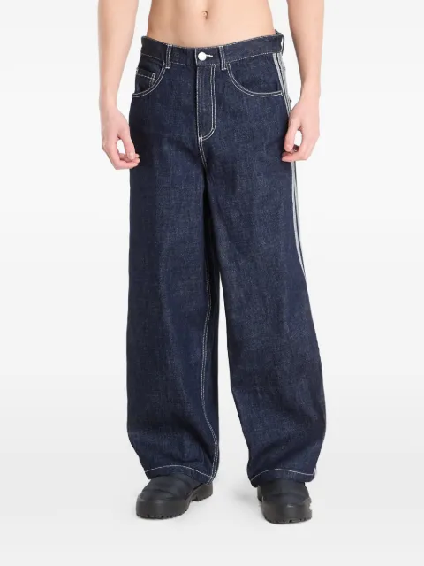 adidas Calça jeans com 3 listras