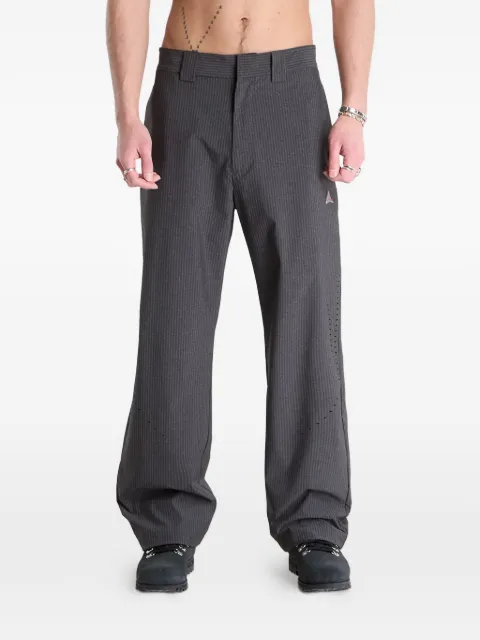 ROA pinstripe logo trousers