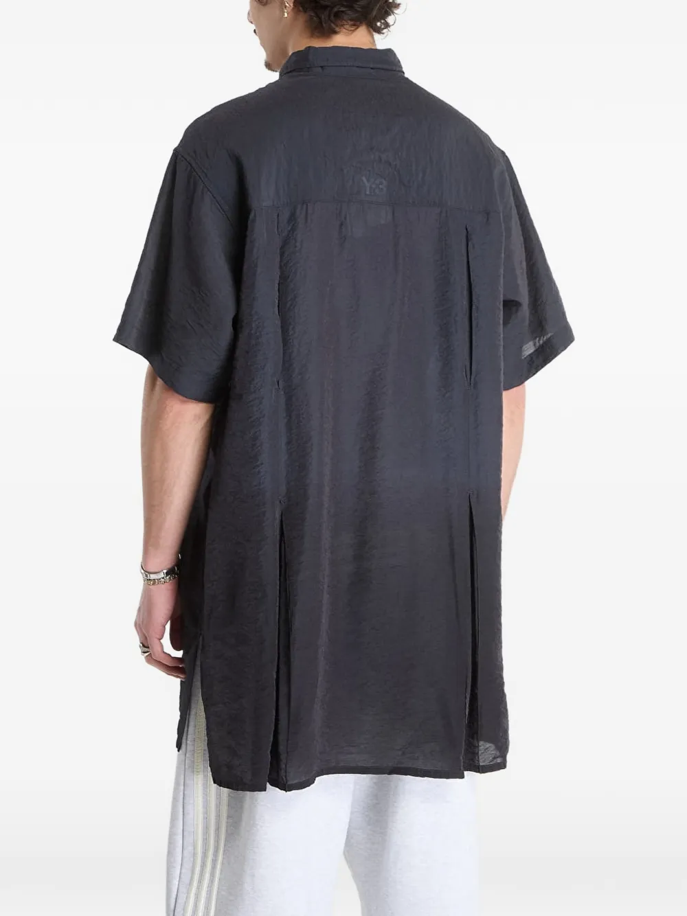 Y-3 Overhemd met korte mouwen Zwart