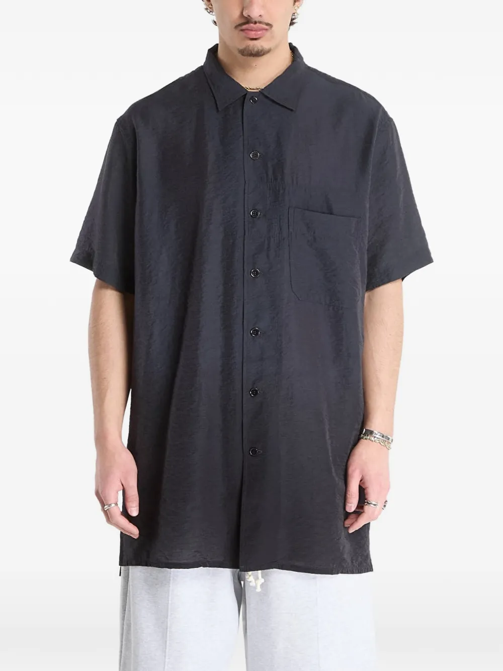 Y-3 Overhemd met korte mouwen Zwart