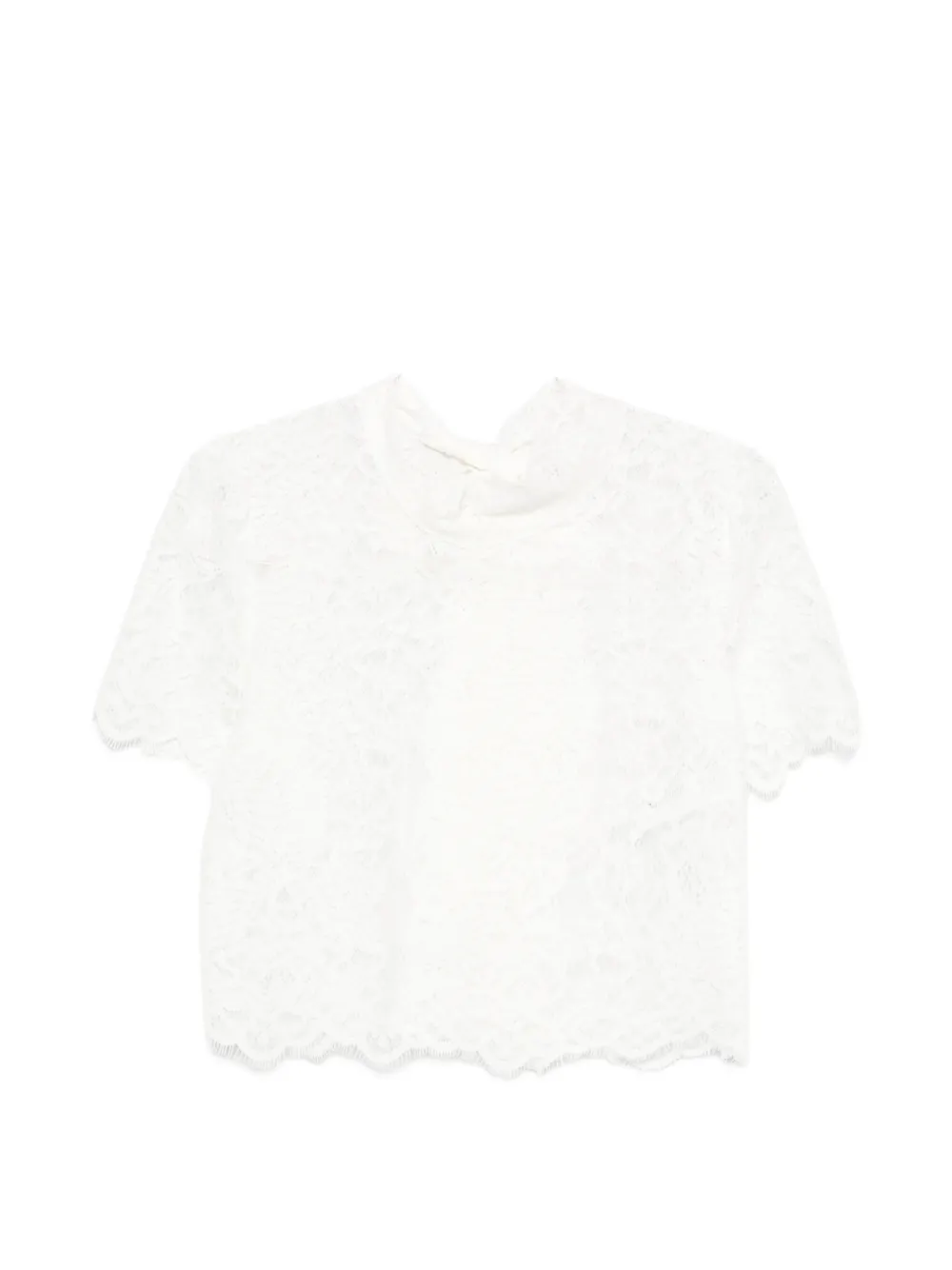 IMPERIAL lace top - Bianco