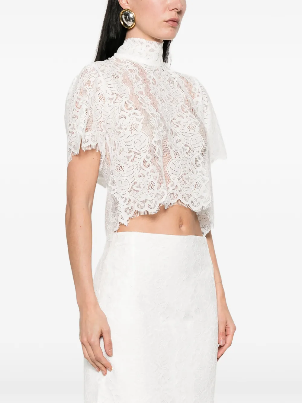  Imperial Lace Top - White 