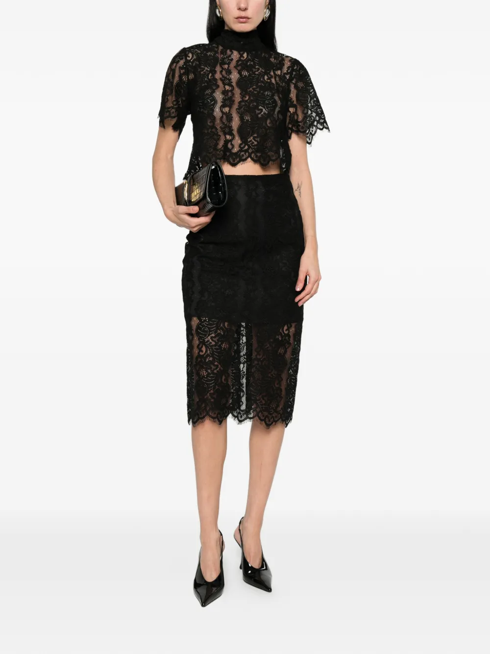 Imperial Lace Top - Black 