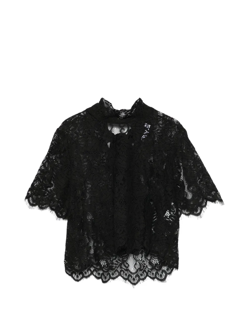 IMPERIAL lace top - Nero