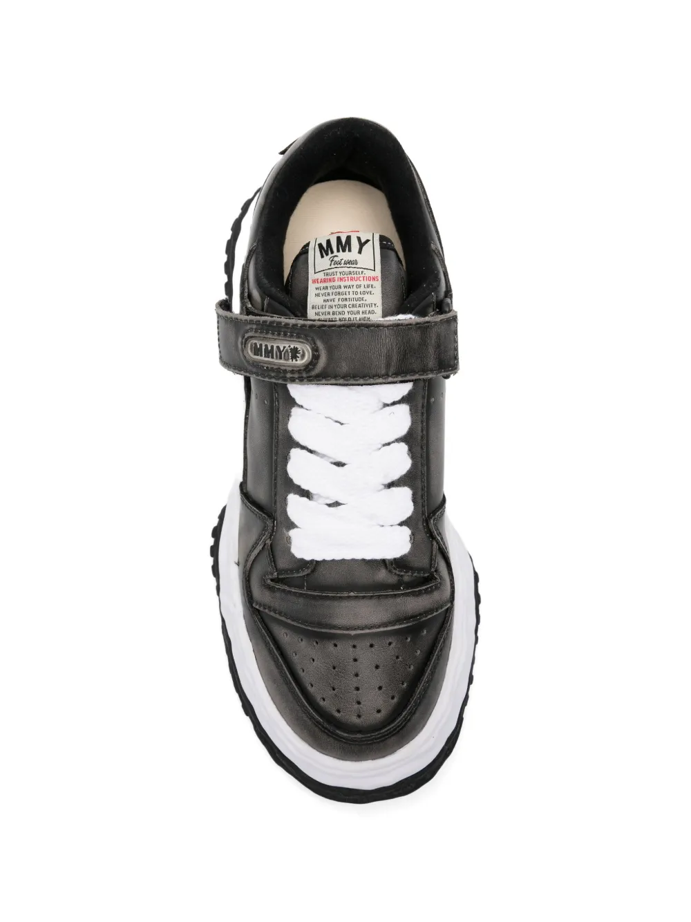 Maison MIHARA YASUHIRO Keith sneakers met klittenband Grijs