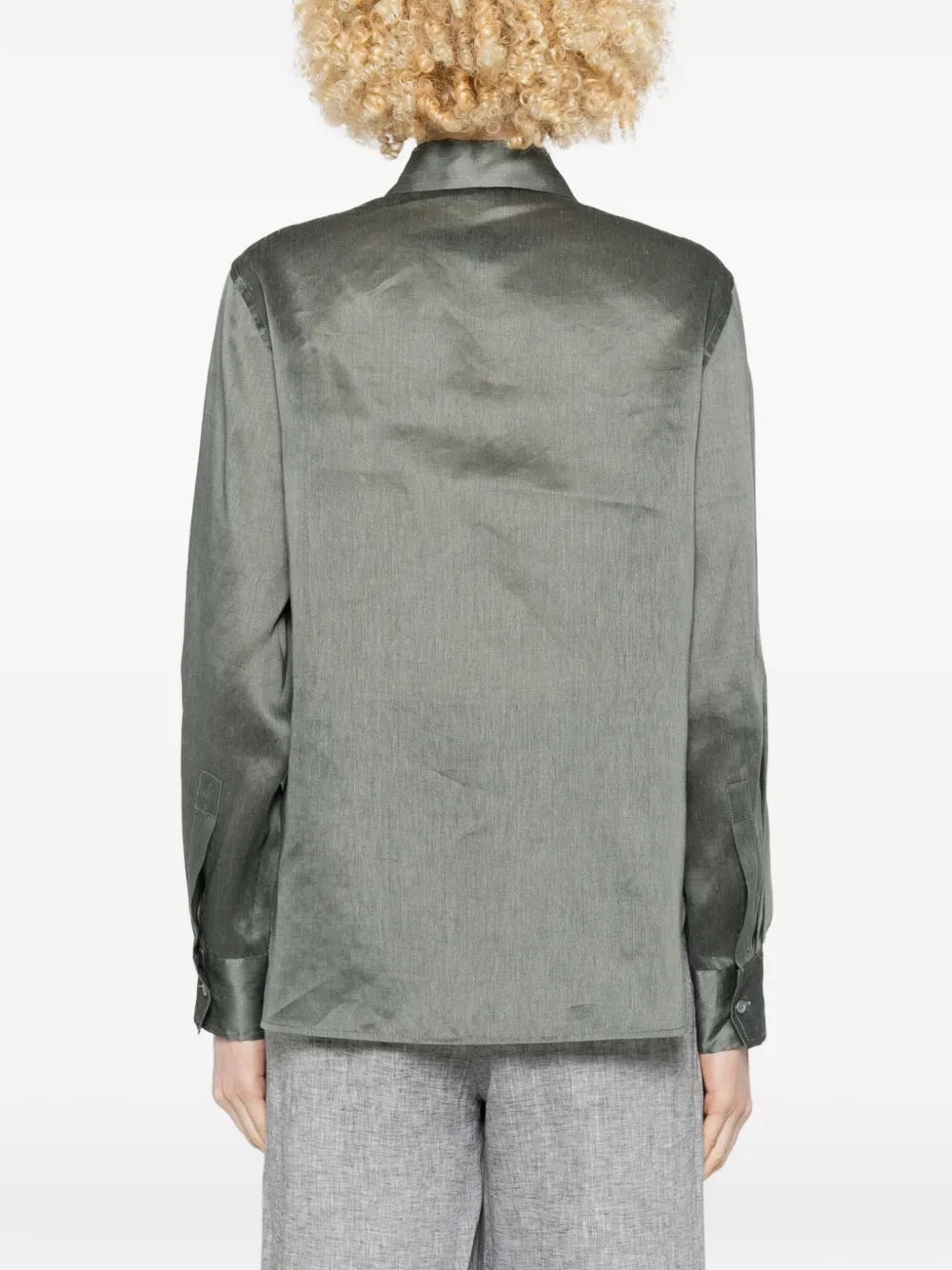 Peserico Blouse met verfraaide afwerking Groen
