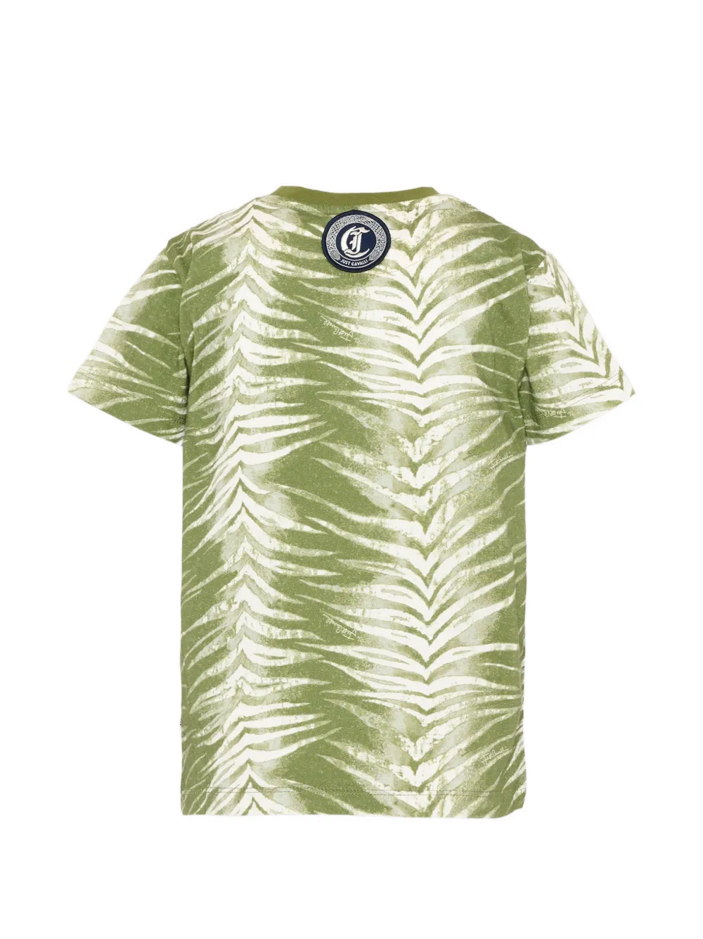 Just Cavalli Kids T-shirt met zebraprint en korte mouwen Groen