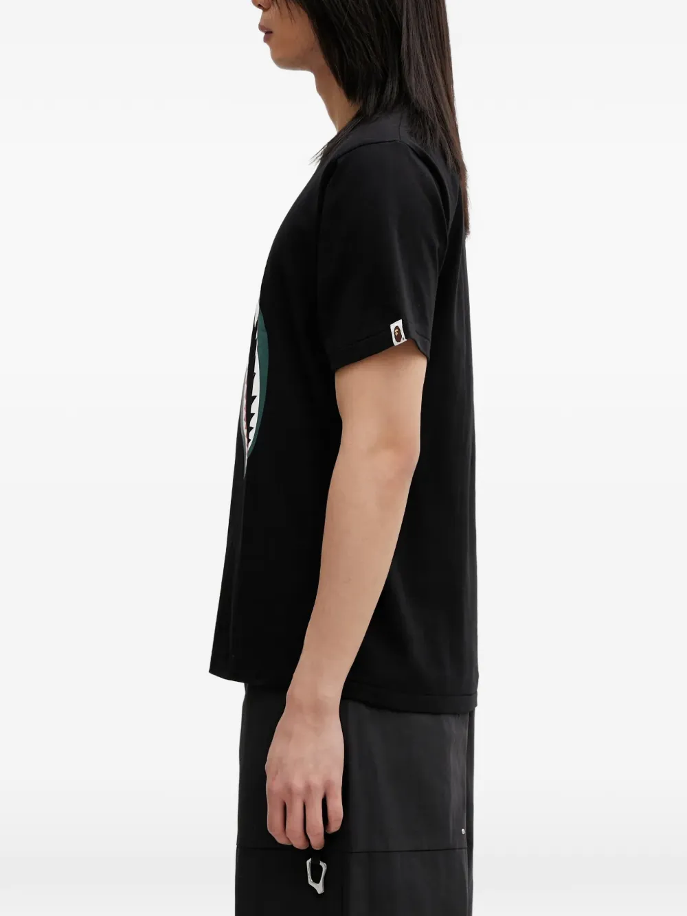 A BATHING APE ABC Camo Milo Shark T-shirt Zwart
