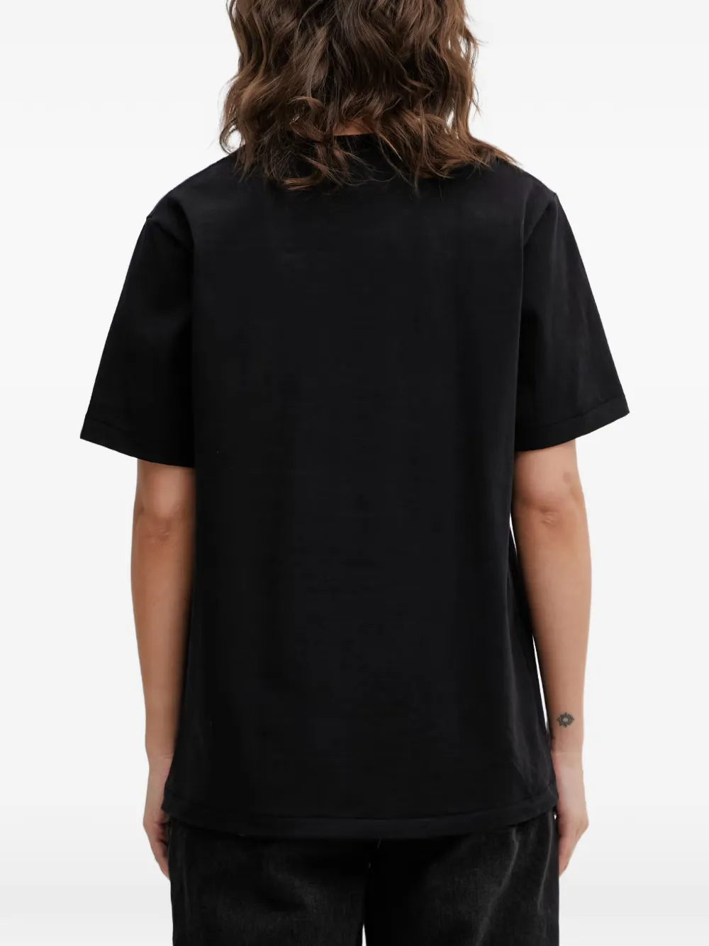 A BATHING APE shark-print T-shirt Zwart