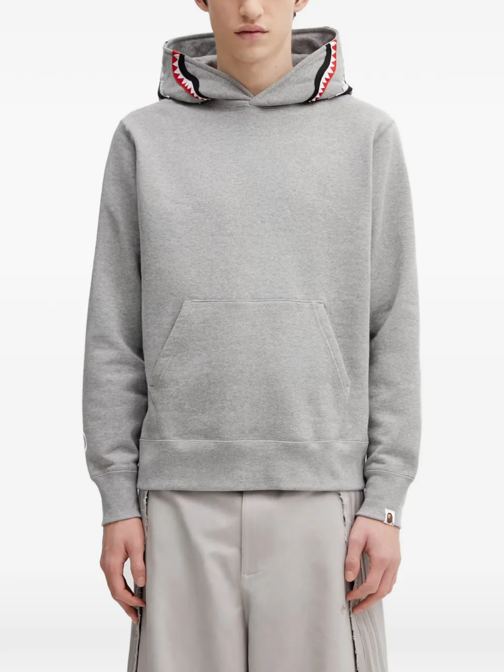 A BATHING APE® shark hooded sweatshirt - Grigio