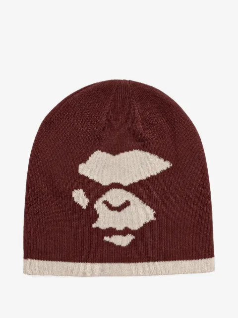 A BATHING APE® Mad Face logo beanie