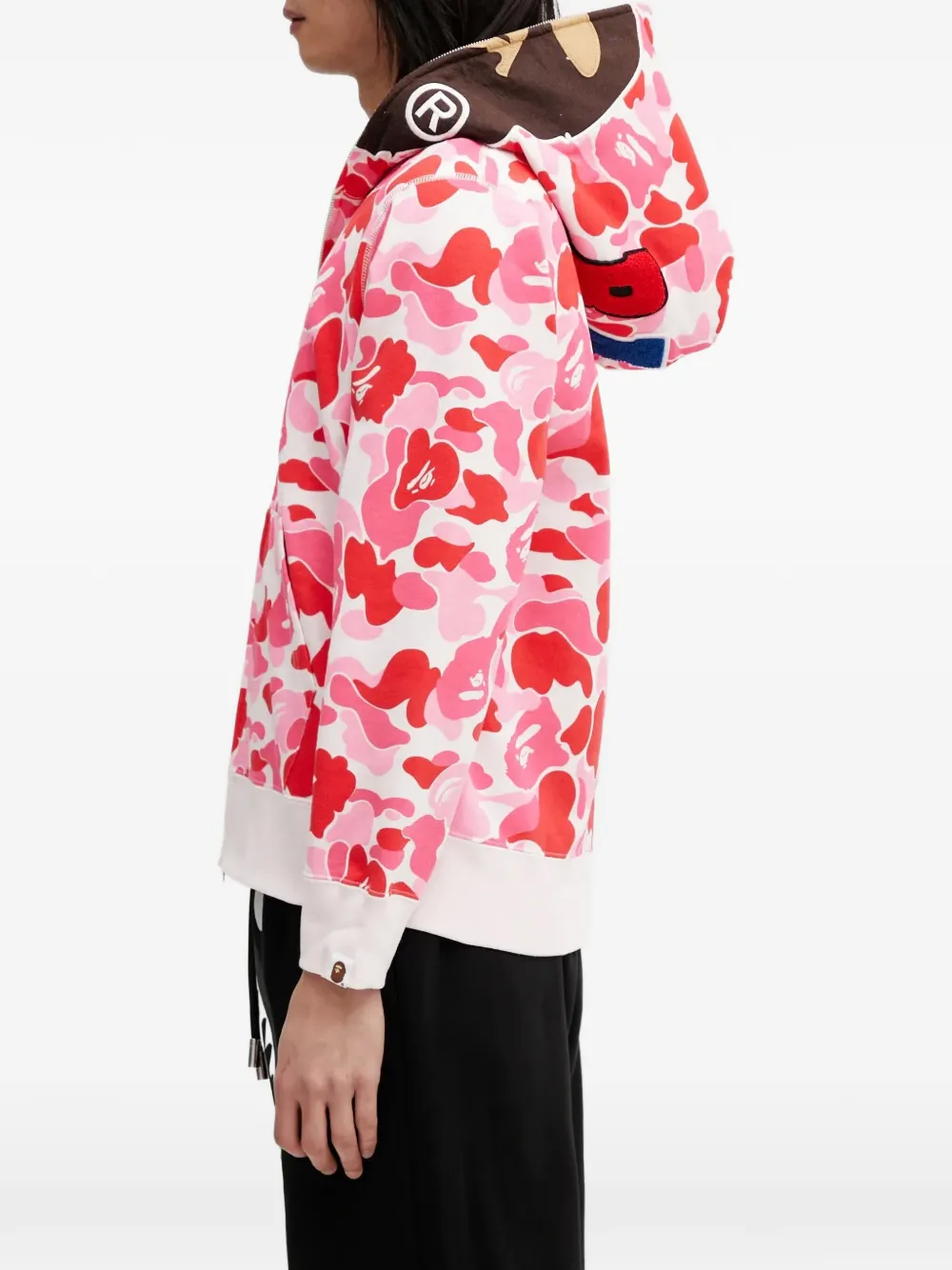 A BATHING APE ABC Camo 2nd hoodie met camouflageprint Roze