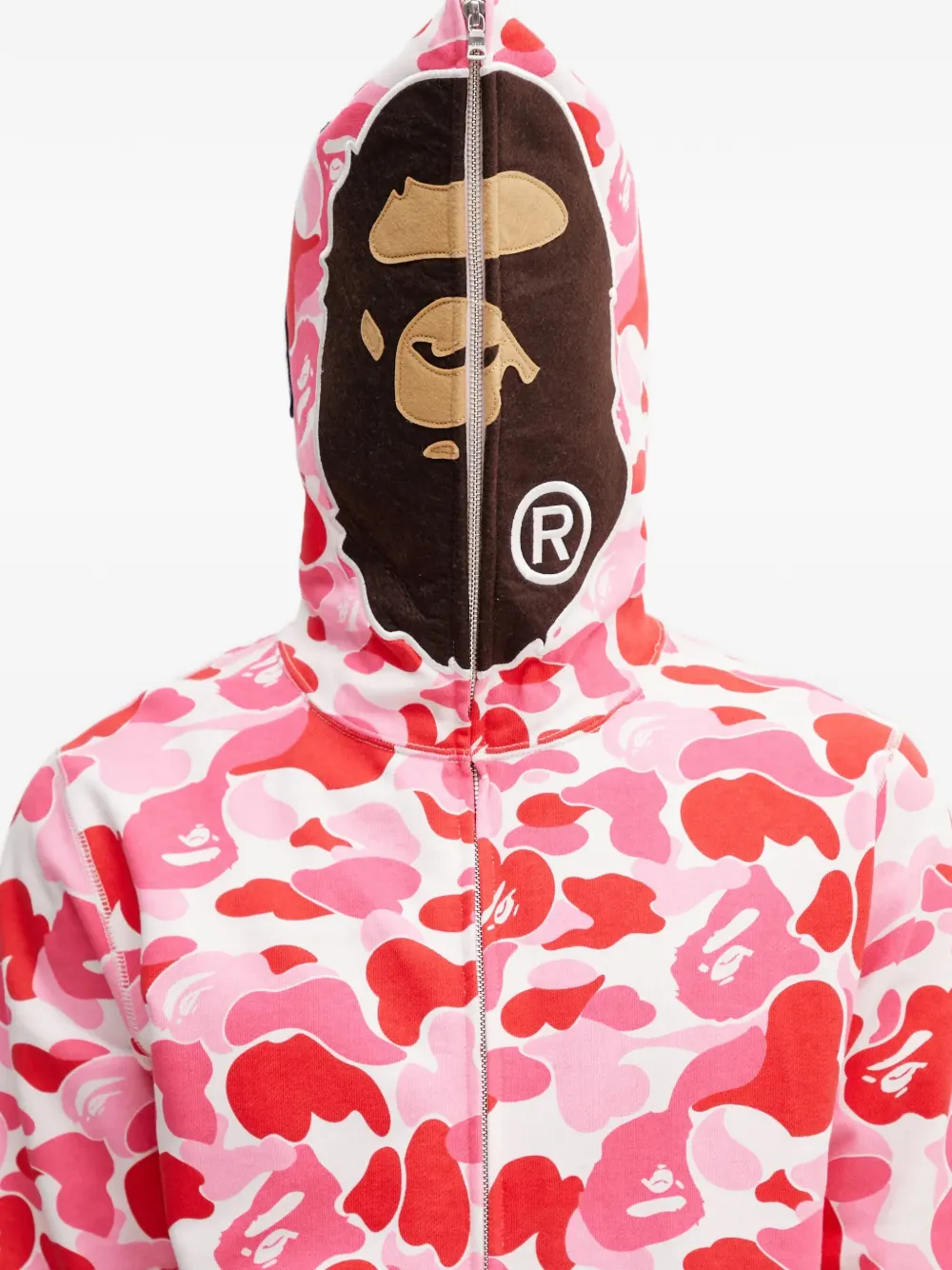 A BATHING APE ABC Camo 2nd hoodie met camouflageprint Roze