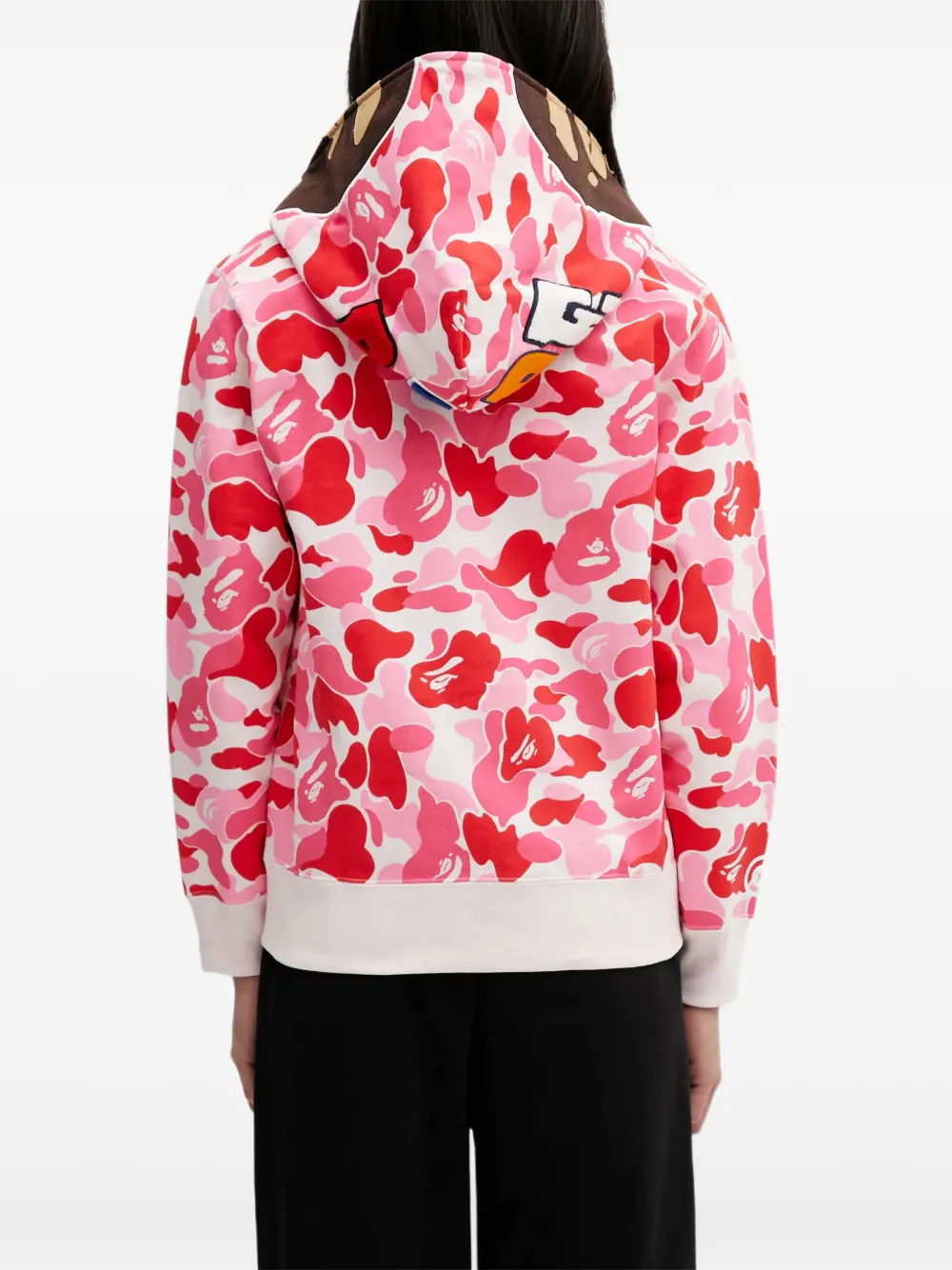 A BATHING APE ABC Camo 2nd hoodie met camouflageprint Roze