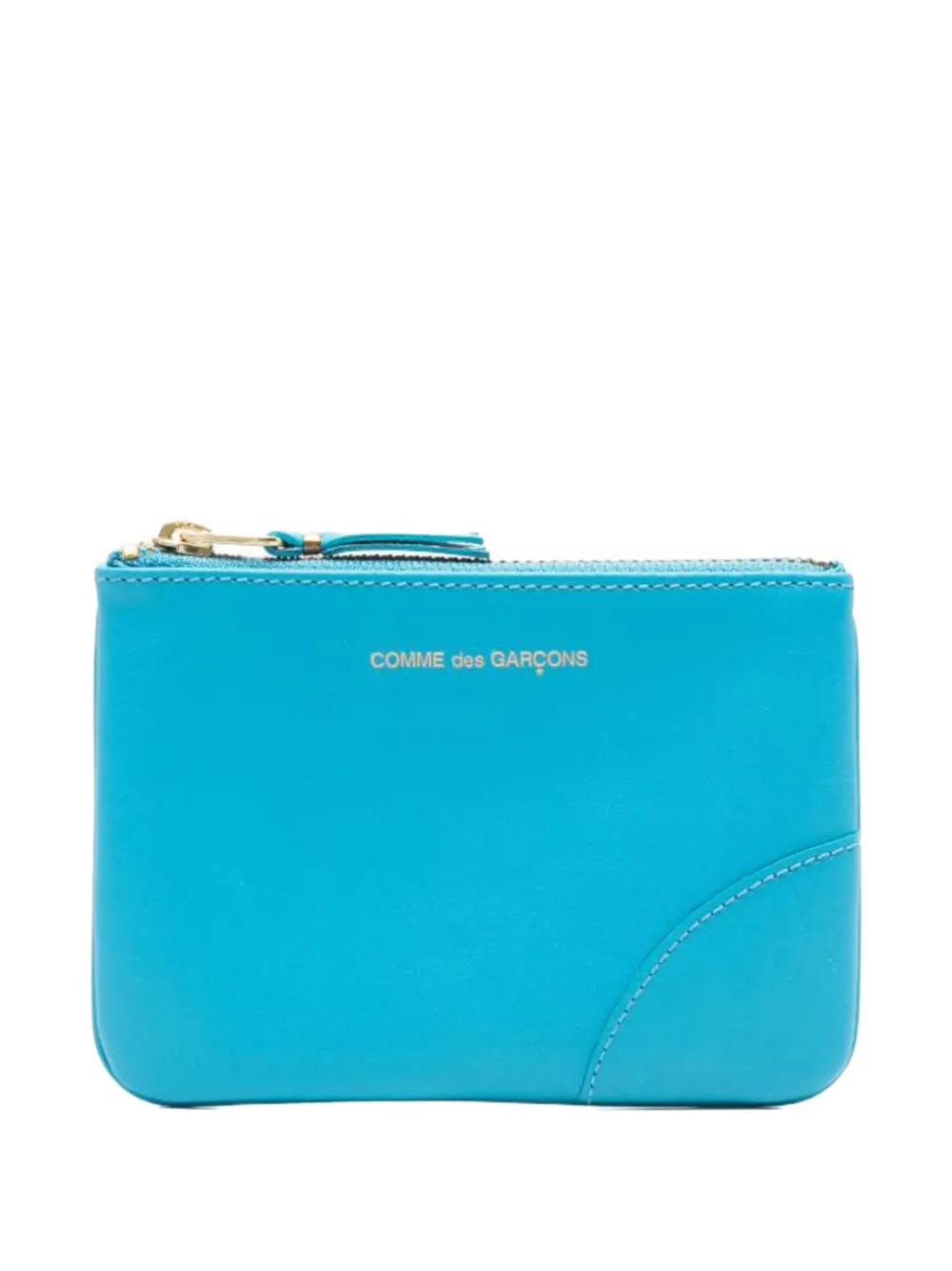 Comme Des Garçons Wallet zip stitched wallet - Blu