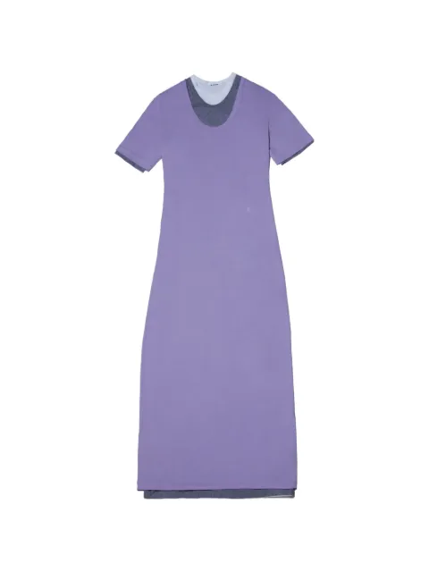 Jil Sander short-sleeved layered maxi dress