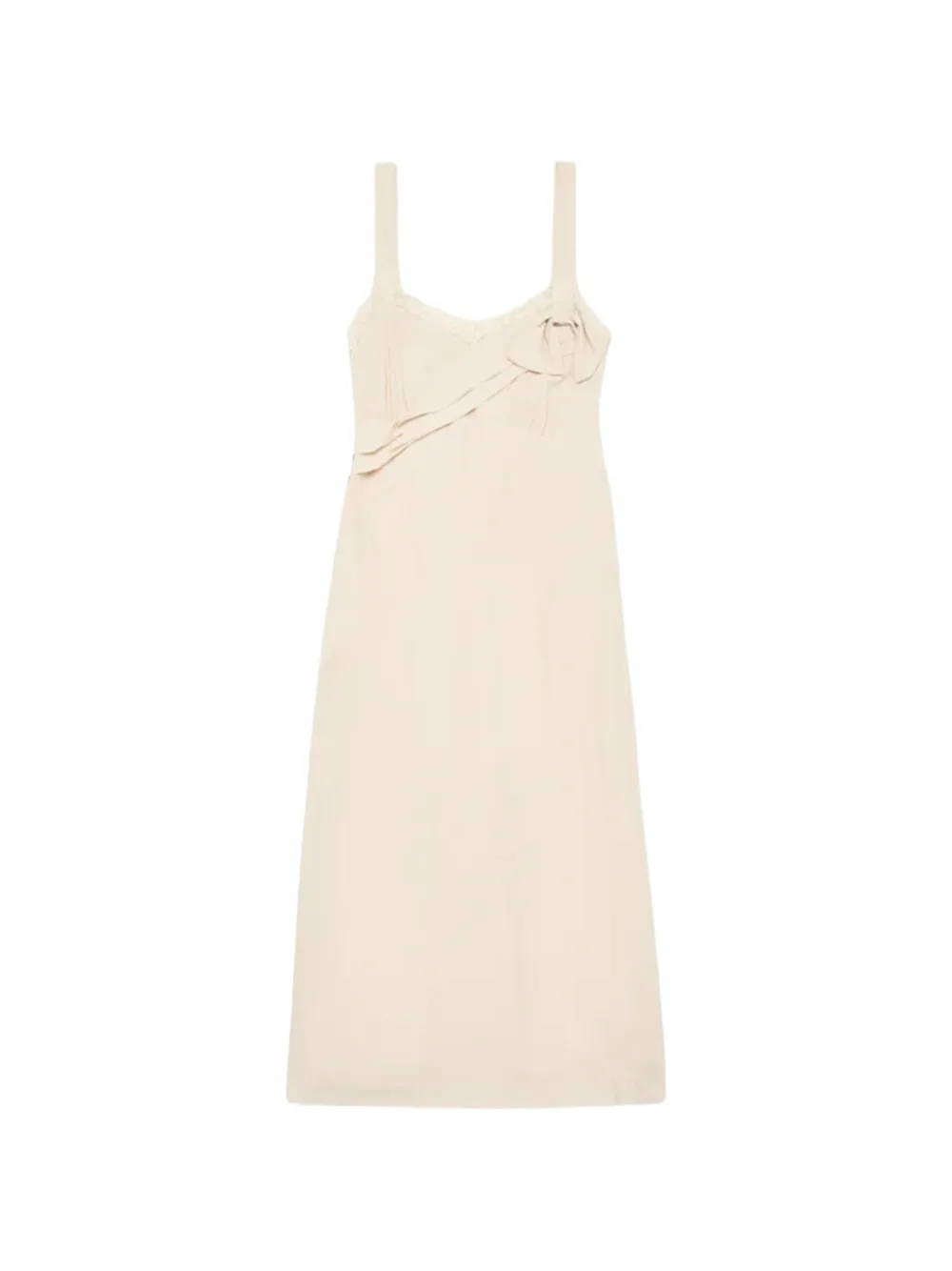 Simone Rocha floral-appliqué dress - Neutrals