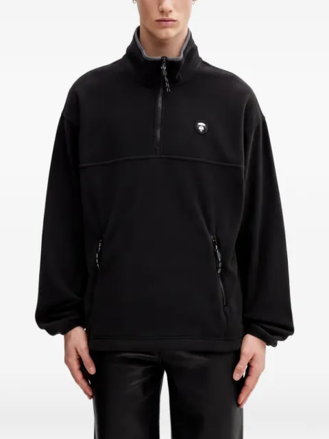 AAPE BY *A BATHING APE® zip-up logo-detail sweatshirt