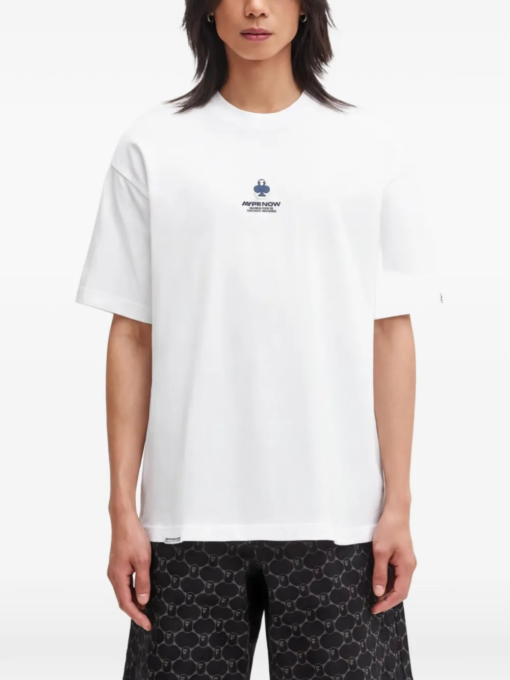 AAPE BY *A BATHING APE® logo-print short-sleeve T-shirt - Bianco