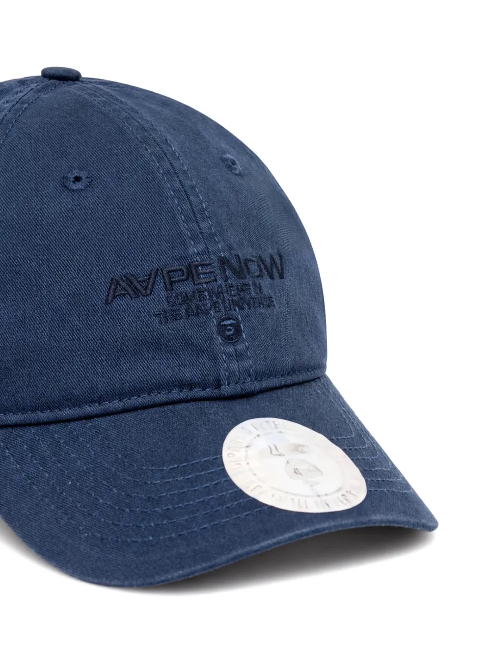 AAPE BY *A BATHING APE Honkbalpet met geborduurd logo Blauw