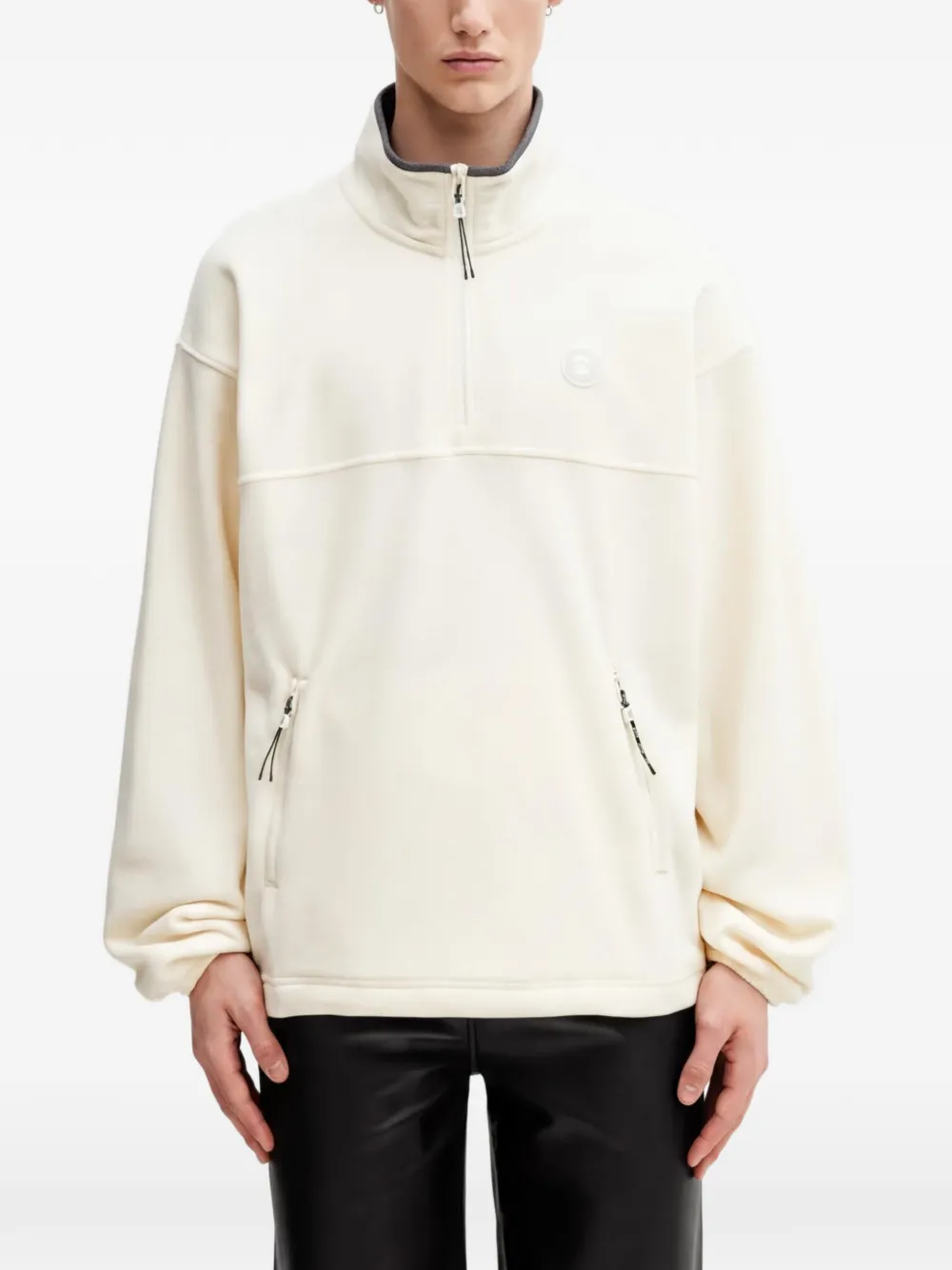 AAPE BY *A BATHING APE® half-zip sweatshirt - Toni neutri