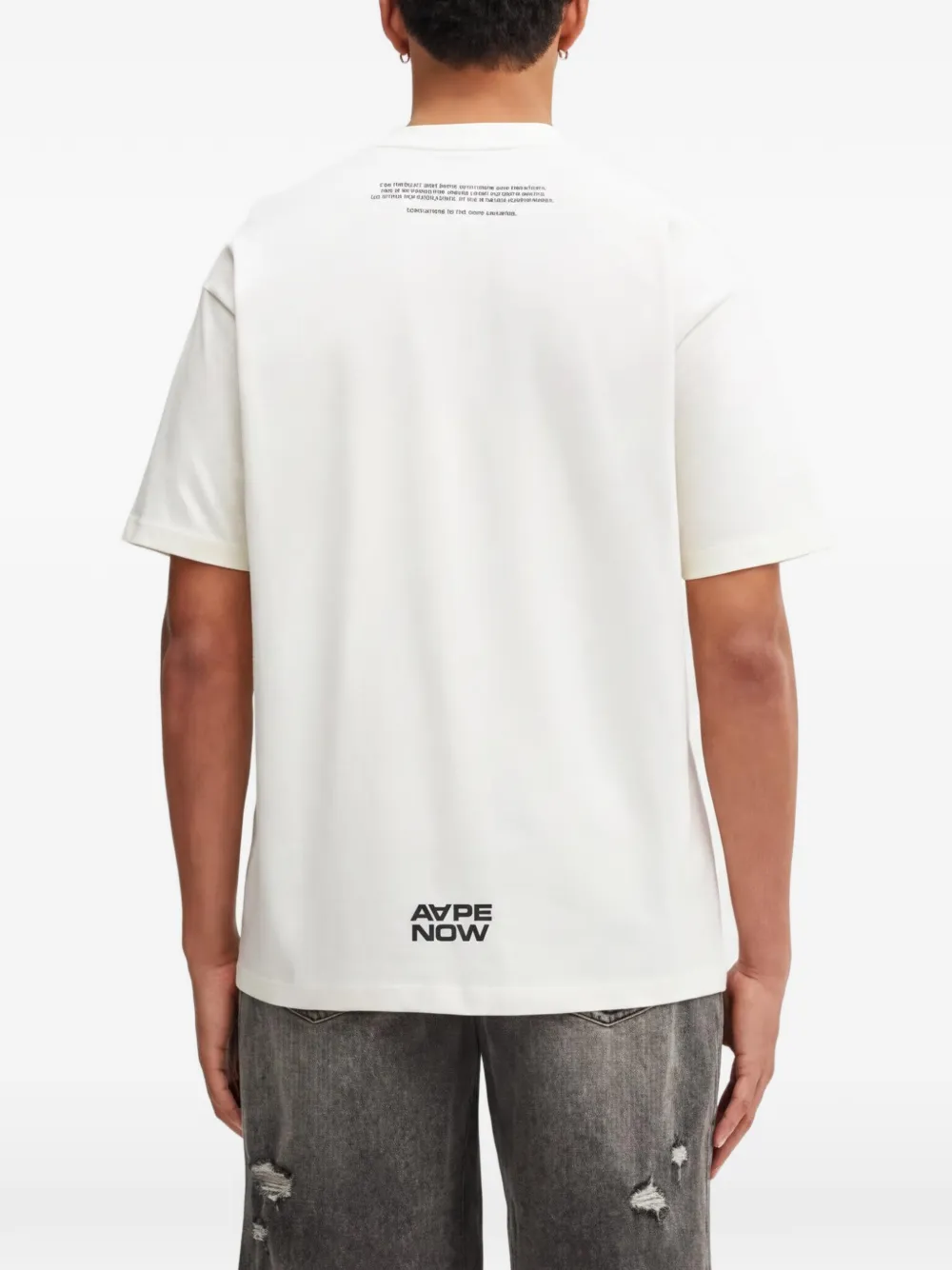AAPE BY *A BATHING APE T-shirt met logo Wit