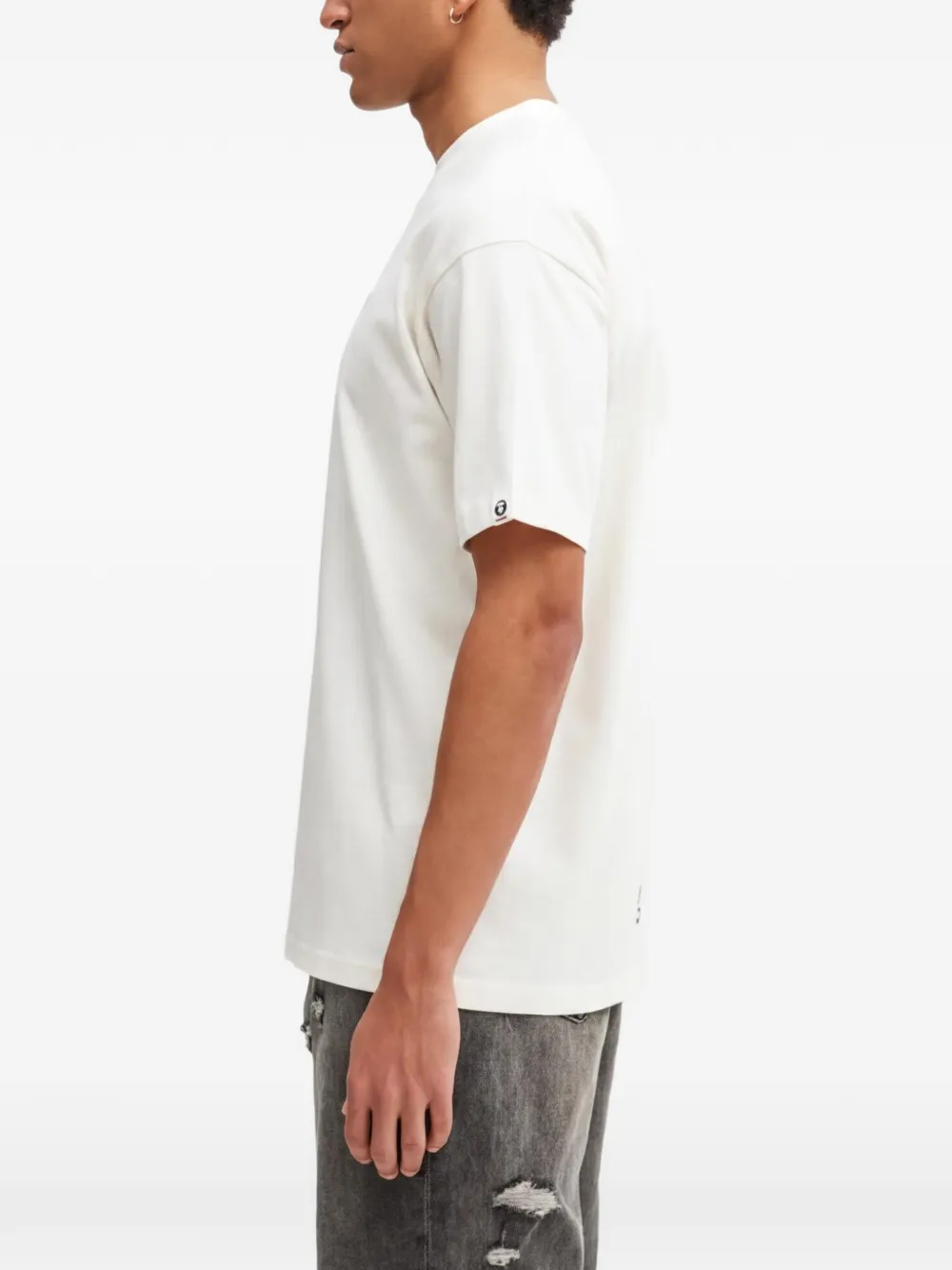 AAPE BY *A BATHING APE T-shirt met logo Wit