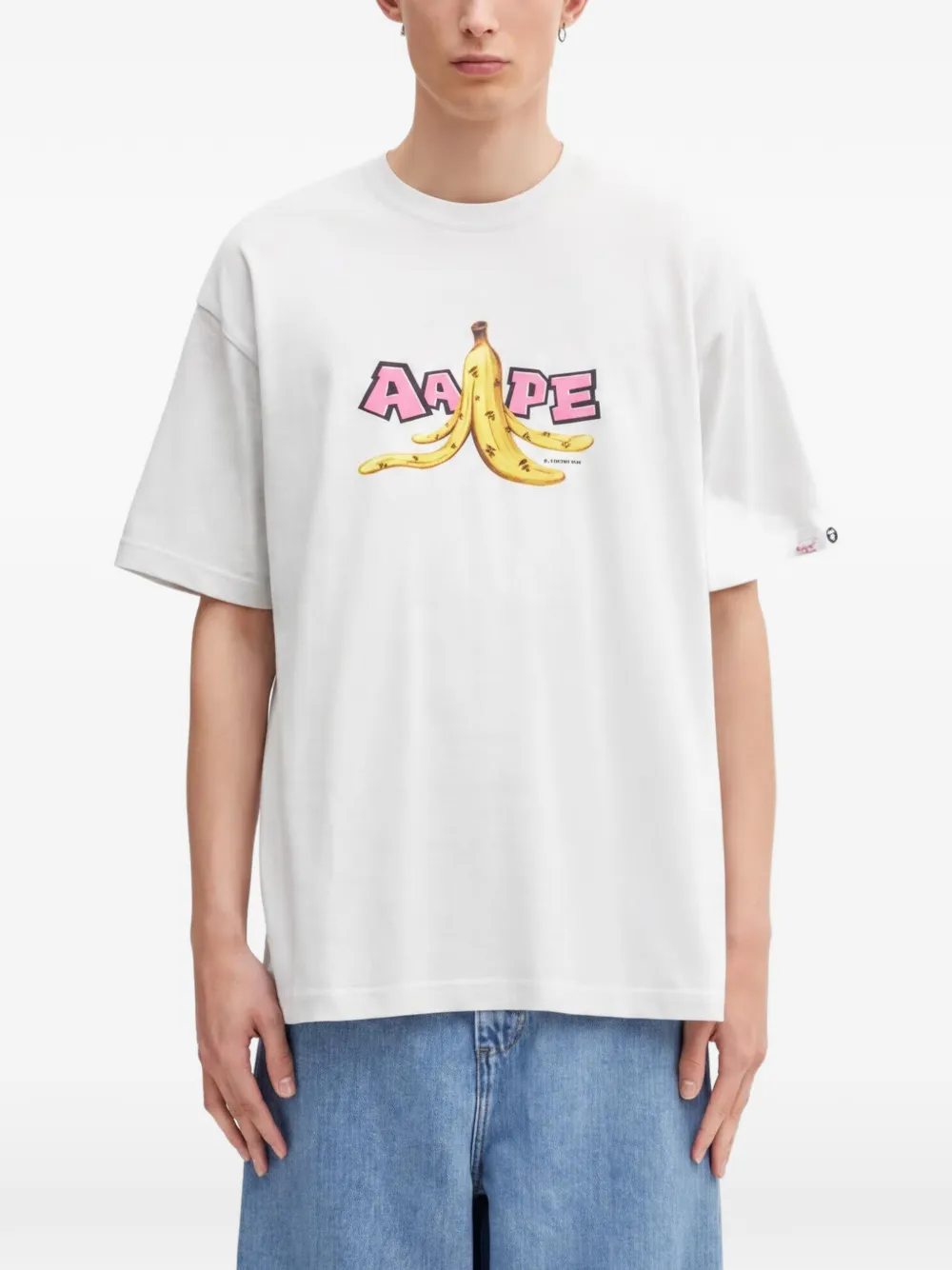 AAPE BY *A BATHING APE® graphic-print short-sleeve T-shirt - Grigio