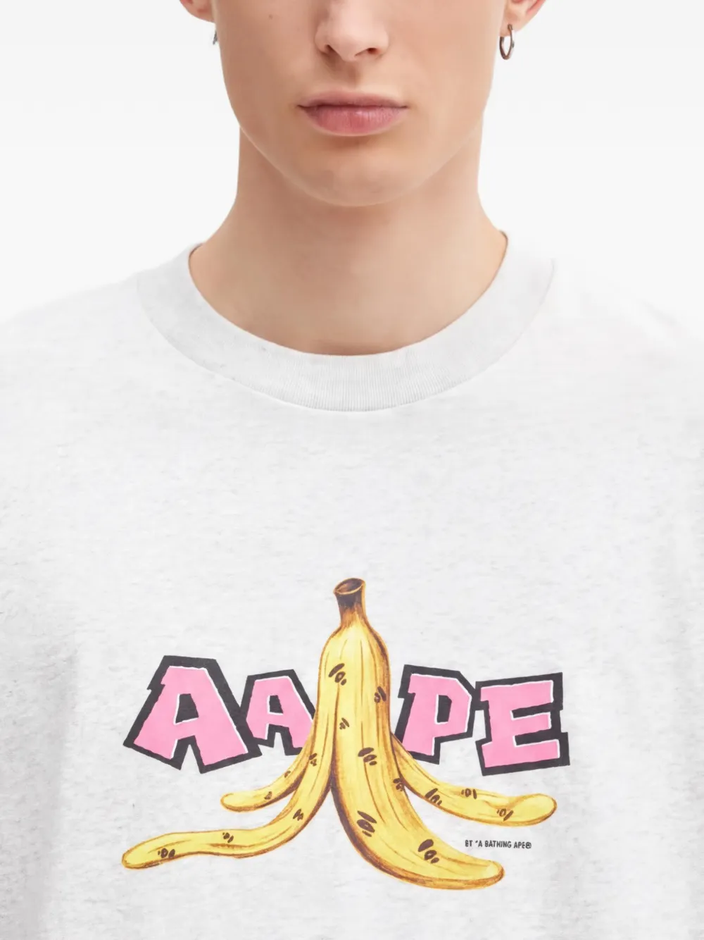 AAPE BY *A BATHING APE T-shirt met print Grijs
