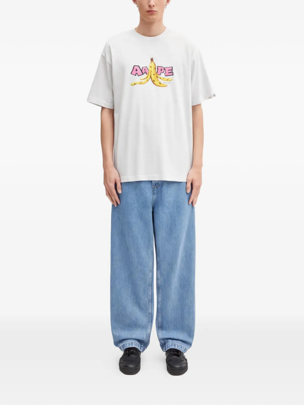 AAPE BY *A BATHING APE T-shirt met print Grijs