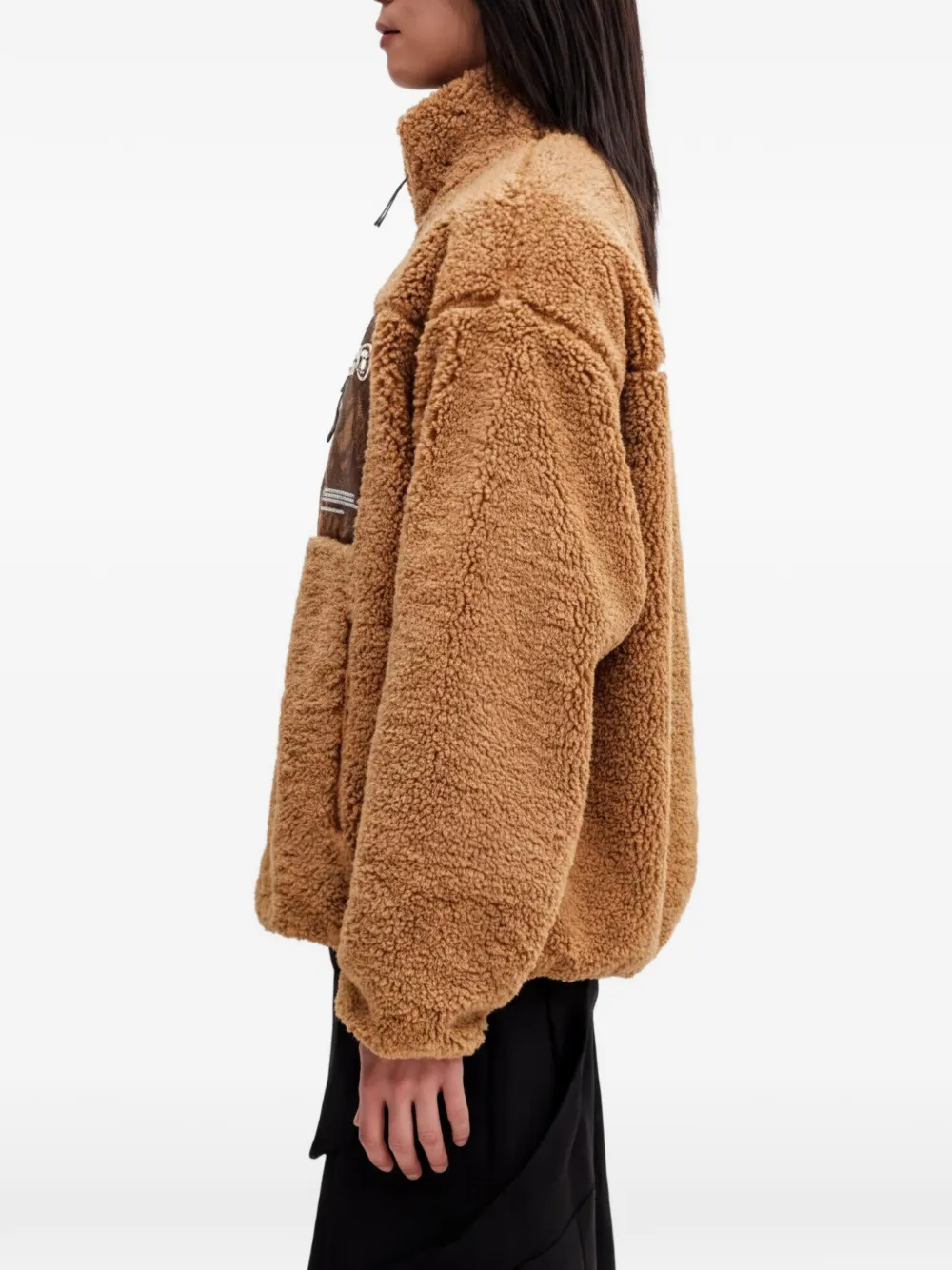 AAPE BY *A BATHING APE zip-up fleece sweatshirt Bruin