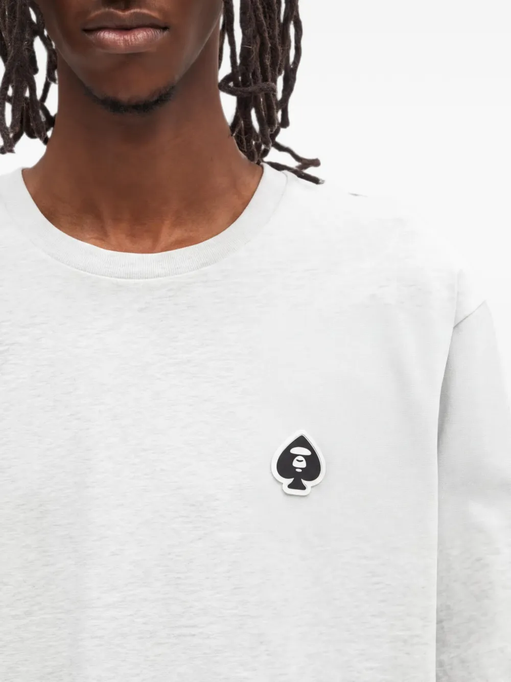 AAPE BY *A BATHING APE T-shirt met logopatch Grijs