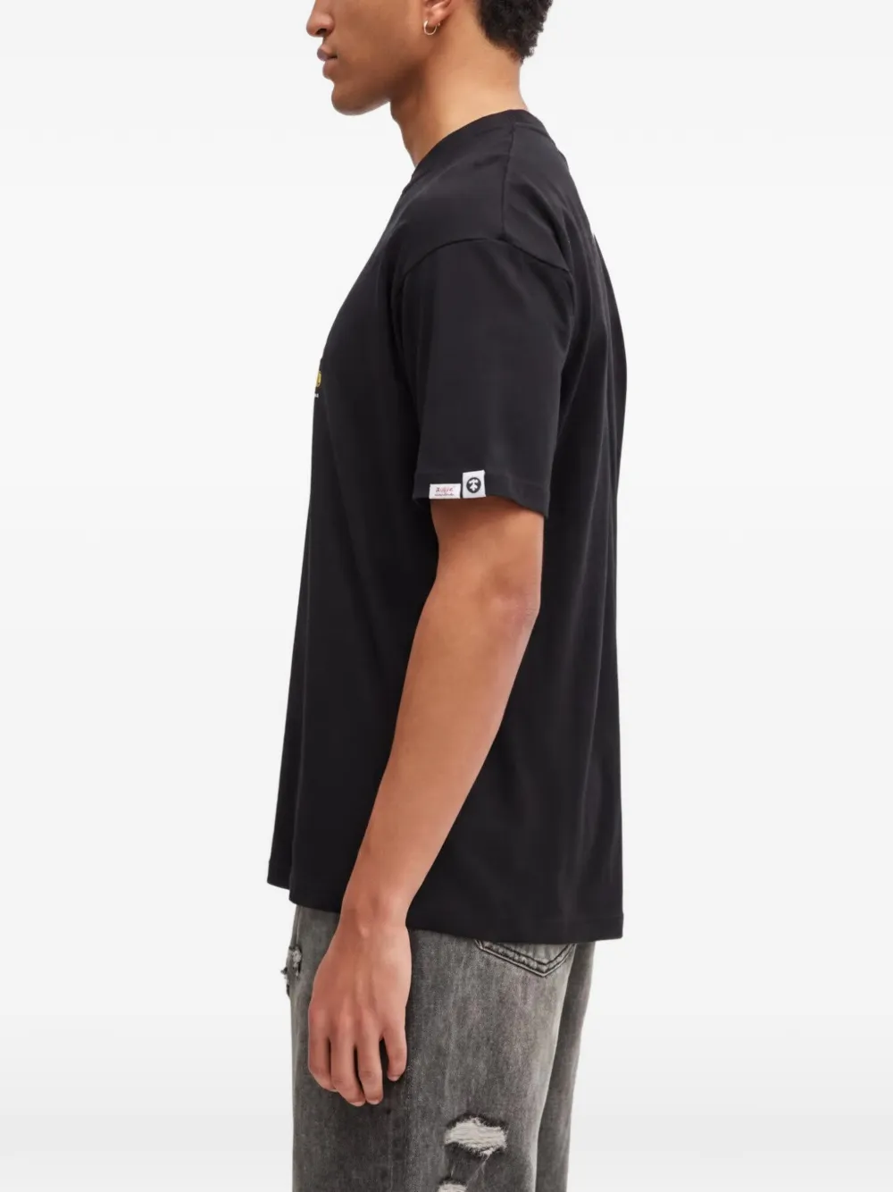 AAPE BY *A BATHING APE T-shirt met print Zwart
